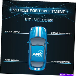 TXyV tgA̍EXgbgAZuZbg11-11W[vpgIbgFWDɓK܂ Front Rear Left Right Strut Assembly Set Fits 11-11 Jeep Patriot FWD