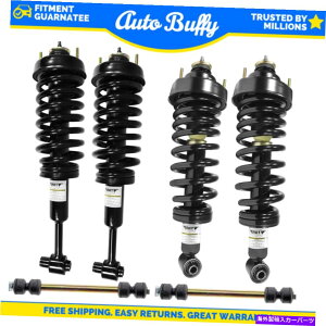 TXyV Unity 6PCtgAXgbgƃRCXvO +tH[hp̃XEFCo[NA}[L[ Unity 6pc Front & Rear Struts and Coil Spring + Sway Bar Link for Ford, Mercury