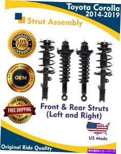 TXyV g^J[2014-2019yA̖{OEMtgAhAXgbgAZu Genuine OEM Front and Rear Struts Assembly for Toyota Corolla 2014-2019 Pairs