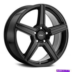 �z�C�[���@4�{�Z�b�g Voxx Como�z�C�[��17x7.5�i40�A5x120.65�A72.56�j4�̃u���b�N�����Z�b�g Voxx COMO Wheels 17x7.5 (40, 5x120.65, 72.56) Black Rims Set of 4