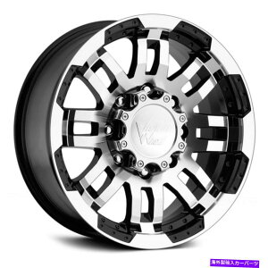 zC[@4{Zbg rW375EHA[zC[17x8.5i25A6x139.7A106.2j4̃ubNZbg Vision 375 WARRIOR Wheels 17x8.5 (25, 6x139.7, 106.2) Black Rims Set of 4