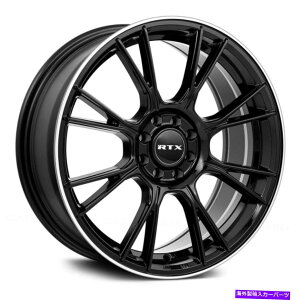 �z�C�[���@4�{�Z�b�g RTX���C�z�C�[��16x7�i40�A5x114.3�A73.1�j4�̃u���b�N�����Z�b�g RTX Vapor Wheels 16x7 (40, 5x114.3, 73.1) Black Rims Set of 4�y���s�A���i�z