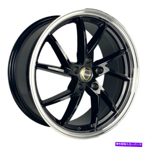 �z�C�[���@4�{�Z�b�g �G���K���X�V���[�v�z�C�[��18x8�i35�A5x114.3�A73.1�j4�̃u���b�N�����Z�b�g Elegance SHARP Wheels 18x8 (35, 5x114.3, 73.1) Black Rims Set of 4�y���s�A���i�z