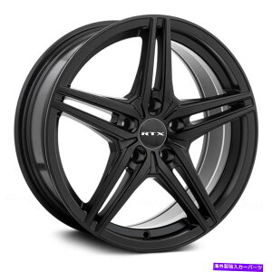 �z�C�[���@4�{�Z�b�g RTX BERN�z�C�[��18x8�i42�A5x112�A66.6�j4�̃u���b�N�����Z�b�g RTX BERN Wheels 18x8 (42, 5x112, 66.6) Black Rims Set of 4