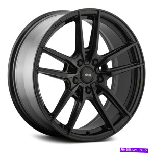 �z�C�[���@4�{�Z�b�g Konig Myth Wheels 19x8.5�i40�A5x120.65�A72.6�j4�̃u���b�N�����Z�b�g Konig MYTH Wheels 19x8.5 (40, 5x120.65, 72.6) Black Rims Set of 4�y���s�A���i�z