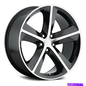 �z�C�[���@4�{�Z�b�g Voxx���v���J�`�������W���[�z�C�[��20x9�i20�A5x114.3�A71.5�j4�̃u���b�N�����Z�b�g Voxx Replica Challenger Wheels 20x9 (20, 5x114.3, 71.5) Black Rims Set of 4�y���s�A���i�z