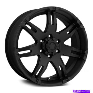 �z�C�[���@4�{�Z�b�g Ultra 238b Gauntlet Wheels 17x9�i25�A6x139.7�A106.1�j4�̃u���b�N�����Z�b�g Ultra 238B GAUNTLET Wheels 17x9 (25, 6x139.7, 106.1) Black Rims Set of 4