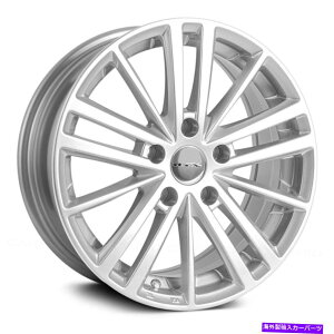�z�C�[���@4�{�Z�b�g RTX�R�X���X�z�C�[��17x7.5�i42�A5x100�A56.1�j4�̃V���o�[�����Z�b�g RTX COSMOS Wheels 17x7.5 (42, 5x100, 56.1) Silver Rims Set of 4