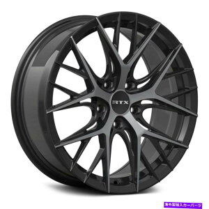 �z�C�[���@4�{�Z�b�g rtx valkyrie�z�C�[��18x8�i38�A5x112�A66.6�j4�̃u���b�N�����Z�b�g RTX Valkyrie Wheels 18x8 (38, 5x112, 66.6) Black Rims Set of 4�y���s�A���i�z