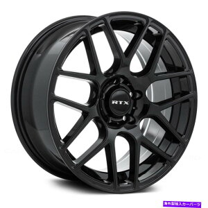 �z�C�[���@4�{�Z�b�g RTX ENVY�z�C�[��17x7.5�i38�A5x114.3�A73.1�j4�̃u���b�N�����Z�b�g RTX ENVY Wheels 17x7.5 (38, 5x114.3, 73.1) Black Rims Set of 4�y���s�A���i�z