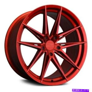 �z�C�[���@4�{�Z�b�g XXR 577�z�C�[��18x8.5�i35�A5x114.3�A73.1�j4�̐Ԃ������Z�b�g XXR 577 Wheels 18x8.5 (35, 5x114.3, 73.1) Red Rims Set of 4