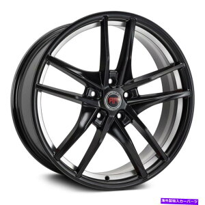 �z�C�[���@4�{�Z�b�g Revolution Racing RR28�z�C�[��17x7.5�i40�A5x114.3�A73.1�j4�̃u���b�N�����Z�b�g Revolution Racing RR28 Wheels 17x7.5 (40, 5x114.3, 73.1) Black Rims Set of 4�y���s�A���i�z