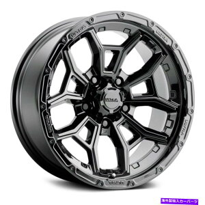 zC[@4{Zbg Ultra 125bk Warmonger 5zC[17x9i-12A5x127A78j4̃ubNZbg Ultra 125BK WARMONGER 5 Wheels 17x9 (-12, 5x127, 78) Black Rims Set of 4