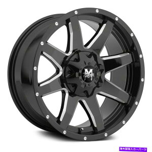 zC[@4{Zbg It[hX^[M08zC[20x9i0A6x139.7A106.4j4̃ubNZbg Off-Road Monster M08 Wheels 20x9 (0, 6x139.7, 106.4) Black Rims Set of 4