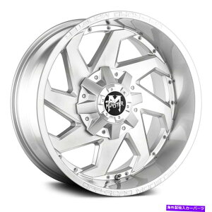 zC[@4{Zbg It[hX^[M09zC[20x10i-12A6x139.7A106.4j4̃Vo[Zbg Off-Road Monster M09 Wheels 20x10 (-12, 6x139.7, 106.4) Silver Rims Set of 4