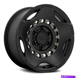 �z�C�[���@4�{�Z�b�g �u���b�N�T�C�̏e���z�C�[��17x9�i-18�A6x139.7�A112.1�j4�̃u���b�N�����Z�b�g Black Rhino MUZZLE Wheels 17x9 (-18, 6x139.7, 112.1) Black Rims Set of 4