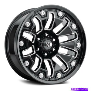 zC[@4{Zbg rW362A[}[zC[18x9i12A5x127A78.1j4̃ubNZbg Vision 362 ARMOR Wheels 18x9 (12, 5x127, 78.1) Black Rims Set of 4