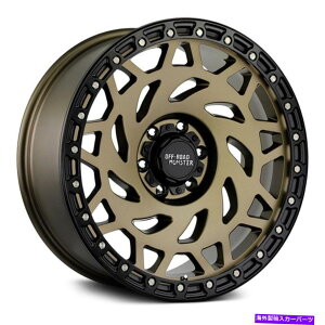 zC[@4{Zbg It[hX^[M50zC[20x9.5i-12A6x139.7A106.4j4̃uYZbg Off-Road Monster M50 Wheels 20x9.5 (-12, 6x139.7, 106.4) Bronze Rims Set of 4