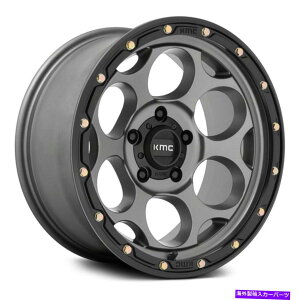 zC[@4{Zbg KMC KM541_[eBn[zC[17x8.5i0A6x139.7A106.1j4̊DF̃Zbg KMC KM541 DIRTY HARRY Wheels 17x8.5 (0, 6x139.7, 106.1) Gray Rims Set of 4