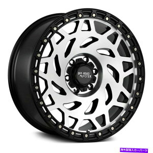 zC[@4{Zbg It[hX^[M50zC[20x9.5i-12A5x127A78.1j4̃ubNZbg Off-Road Monster M50 Wheels 20x9.5 (-12, 5x127, 78.1) Black Rims Set of 4