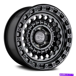 �z�C�[���@4�{�Z�b�g �u���b�N�T�C�Z���`�l���z�C�[��17x8.5�i-18�A8x170�A125.1�j4�̃u���b�N�����Z�b�g Black Rhino SENTINEL Wheels 17x8.5 (-18, 8x170, 125.1) Black Rims Set of 4