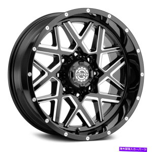 �z�C�[���@4�{�Z�b�g Scorpion SC28�z�C�[��20x9�i-12�A5x127�A78.3�j4�̃u���b�N�����Z�b�g Scorpion SC28 Wheels 20x9 (-12, 5x127, 78.3) Black Rims Set of 4�y���s�A���i�z