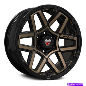 �z�C�[���@4�{�Z�b�g Mamba M23�z�C�[��20x9�i12�A6x139.7�A106.1�j4�̃u���b�N�����Z�b�g Mamba M23 Wheels 20x9 (12, 6x139.7, 106.1) Black Rims Set of 4�y���s�A���i�z