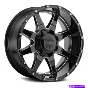�z�C�[���@4�{�Z�b�g G-FX TR12�z�C�[��20x9�i0�A8x165.1�A125.2�j4�̃u���b�N�����Z�b�g G-FX TR12 Wheels 20x9 (0, 8x165.1, 125.2) Black Rims Set of 4�y���s�A���i�z