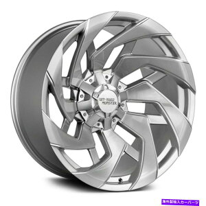 zC[@4{Zbg It[hX^[M24zC[20x10i-19A8x165.1A125.2j4̃Vo[Zbg Off-Road Monster M24 Wheels 20x10 (-19, 8x165.1, 125.2) Silver Rims Set of 4