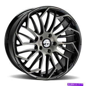 �z�C�[���@4�{�Z�b�g VCT�X���C�_�[�z�C�[��20x8.5�i40�A5x114.3�A73.1�j4�̃u���b�N�����Z�b�g VCT SLIDER Wheels 20x8.5 (40, 5x114.3, 73.1) Black Rims Set of 4�y���s�A���i�z