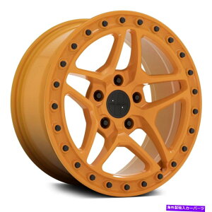 �z�C�[���@4�{�Z�b�g �r�N�^�[�o�[�O�z�C�[��17x8�i20�A5x130�A71.5�j4�̃I�����W�����Z�b�g Victor BERG Wheels 17x8 (20, 5x130, 71.5) Orange Rims Set of 4