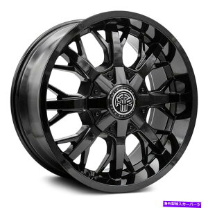 zC[@4{Zbg XbgIt[hoJzC[20x9i18A6x139.7A106.1j4̃ubNZbg Thret Offroad VULCAN Wheels 20x9 (18, 6x139.7, 106.1) Black Rims Set of 4