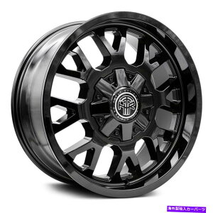 zC[@4{Zbg XbgIt[hԓxzC[20x9i18A8x180A125.2j4̃ubNZbg Thret Offroad Attitude Wheels 20x9 (18, 8x180, 125.2) Black Rims Set of 4
