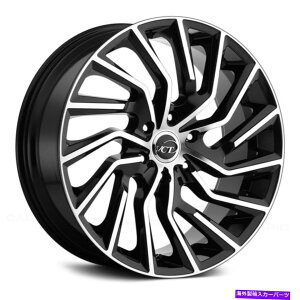 �z�C�[���@4�{�Z�b�g VCT V81�z�C�[��20x8.5�i40�A5x114.3�A73.1�j4�̃u���b�N�����Z�b�g VCT V81 Wheels 20x8.5 (40, 5x114.3, 73.1) Black Rims Set of 4�y���s�A���i�z