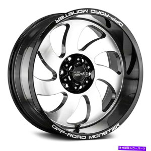 zC[@4{Zbg It[hX^[M07zC[20x10i-19A6x139.7A106.4j4̃ubNZbg Off-Road Monster M07 Wheels 20x10 (-19, 6x139.7, 106.4) Black Rims Set of 4