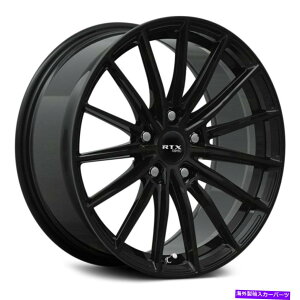 �z�C�[���@4�{�Z�b�g RTX FF15�z�C�[��18x8�i40�A5x114.3�A73.1�j4�̃u���b�N�����Z�b�g RTX FF15 Wheels 18x8 (40, 5x114.3, 73.1) Black Rims Set of 4