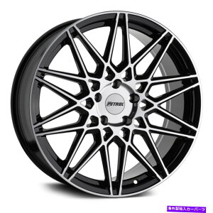 �z�C�[���@4�{�Z�b�g �K�\����P3C�z�C�[��20x8.5�i40�A5x112�A66.56�j4�̃u���b�N�����Z�b�g Petrol P3C Wheels 20x8.5 (40, 5x112, 66.56) Black Rims Set of 4�y���s�A���i�z