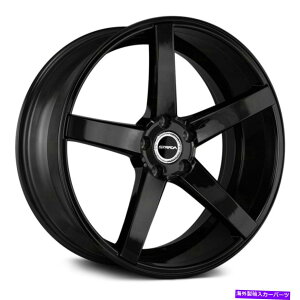 �z�C�[���@4�{�Z�b�g Strada Perfetto�z�C�[��22x8.5�i40�A5x114.3�A72.6�j4�̃u���b�N�����Z�b�g Strada PERFETTO Wheels 22x8.5 (40, 5x114.3, 72.6) Black Rims Set of 4�y���s�A���i�z