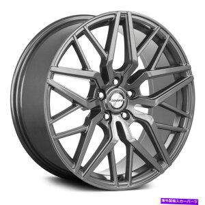 �z�C�[���@4�{�Z�b�g �V�t�g�X�v�����O�z�C�[��20x8.5�i35�A5x114.3�A73.1�j4�̃K�����^�������Z�b�g Shift Spring Wheels 20x8.5 (35, 5x114.3, 73.1) Gunmetal Rims Set of 4�y���s�A���i�z