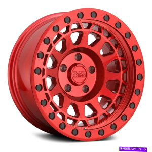 �z�C�[���@4�{�Z�b�g Black Rhino Primm�z�C�[��17x9�i-18�A5x114.3�A71.5�j4�̐Ԃ������Z�b�g Black Rhino PRIMM Wheels 17x9 (-18, 5x114.3, 71.5) Red Rims Set of 4