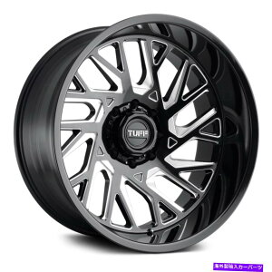 �z�C�[���@4�{�Z�b�g Tuff T4B�z�C�[��20x12�i-45�A5x127�A71.5�j4�̃u���b�N�����Z�b�g TUFF T4B Wheels 20x12 (-45, 5x127, 71.5) Black Rims Set of 4