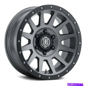 �z�C�[���@4�{�Z�b�g �A�C�R���������k�z�C�[��17x8.5�i6�A6x135�A87.1�j4�̃`�^�������Z�b�g Icon Alloys COMPRESSION Wheels 17x8.5 (6, 6x135, 87.1) Titanium Rims Set of 4