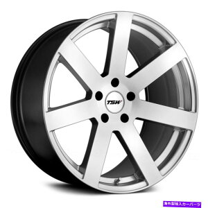 ホイール 4本セット TSWバルドホイール20x10(25、5x114.3、76.1)4のシルバーリムセット TSW BARDO Wheels 20x10 (25, 5x114.3, 76.1) Silver Rims Set of 4