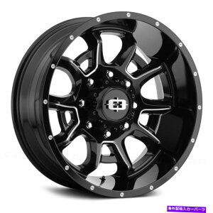 �z�C�[���@4�{�Z�b�g �r�W����415���e�z�C�[��20x9�i12�A6x135�A87.1�j4�̃u���b�N�����Z�b�g Vision 415 BOMB Wheels 20x9 (12, 6x135, 87.1) Black Rims Set of 4�y���s�A���i�z