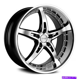 ホイール　4本セット MRR GT5ホイール20x8.5（25、5x112、66.6）4のブラックリムセット MRR GT5 Wheels 20x8.5 (25, 5x112, 66.6) Black Rims Set of 4