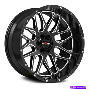 �z�C�[���@4�{�Z�b�g Worx 819bm�z�C�[��20x9�i18�A8x170�A125.2�j4�̃u���b�N�����Z�b�g Worx 819BM Wheels 20x9 (18, 8x170, 125.2) Black Rims Set of 4�y���s�A���i�z