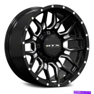 �z�C�[���@4�{�Z�b�g RTX�N���[�z�C�[��18x9�i-12�A6x135�A87.1�j4�̃u���b�N�����Z�b�g RTX CLAW Wheels 18x9 (-12, 6x135, 87.1) Black Rims Set of 4