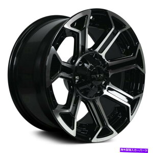 �z�C�[���@4�{�Z�b�g RTX�s�[�N�z�C�[��20x10�i-18�A6x135�A87.1�j4�̃u���b�N�����Z�b�g RTX Peak Wheels 20x10 (-18, 6x135, 87.1) Black Rims Set of 4�y���s�A���i�z