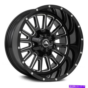 ホイール 4本セット American Off-Road A105ホイール20x10(-24、6x139.7、106.1)4のブラックリムセット American Off-Road A105 Wheels 20x10 (-24, 6x139.7, 106.1) Black Rims Set of 4
