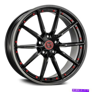 �z�C�[���@4�{�Z�b�g Revolution Racing RF1�z�C�[��20x8.5�i32�A5x112�A66.56�j4�̃u���b�N�����Z�b�g Revolution Racing RF1 Wheels 20x8.5 (32, 5x112, 66.56) Black Rims Set of 4�y���s�A���i�z